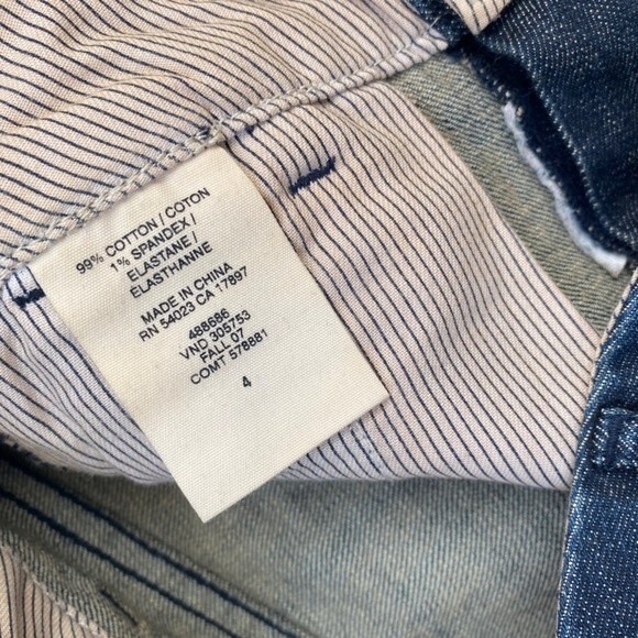 GAP 1969 Limited Edition Womens Denim Sz 4 Blue Jean Pencil Stretchy Skirt - Picture 6 of 8